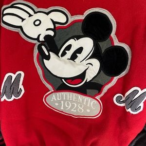 Rare red Disney Mickey&Co bomber jacket old school Micky Mouse.